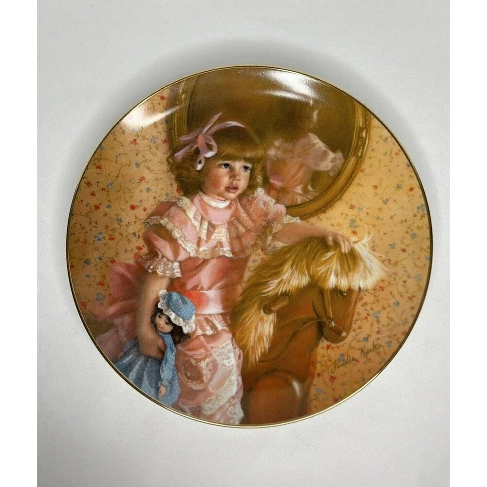 Vintage Amy’s Magic Horse Collectors Plate By Sandra Kuck (1983)